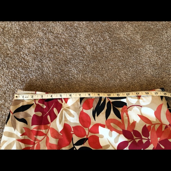 Rafaella skirt fall leaf print size 14 - Picture 4 of 4